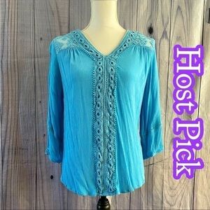 ✅HOST Pick✅ John Paul Richards V-Neck Blouse, Medium